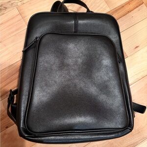 Pine Cove Black Pebble Leather Backpack | Like New